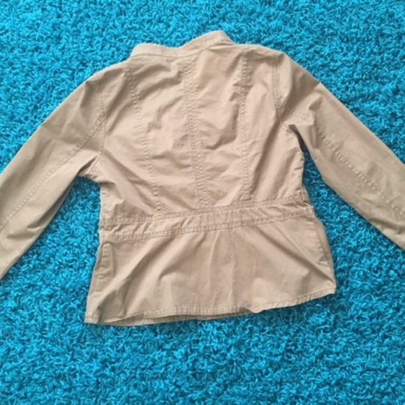 Old Navy Double-Breasted Tan Jacket - Picture 2 of 5